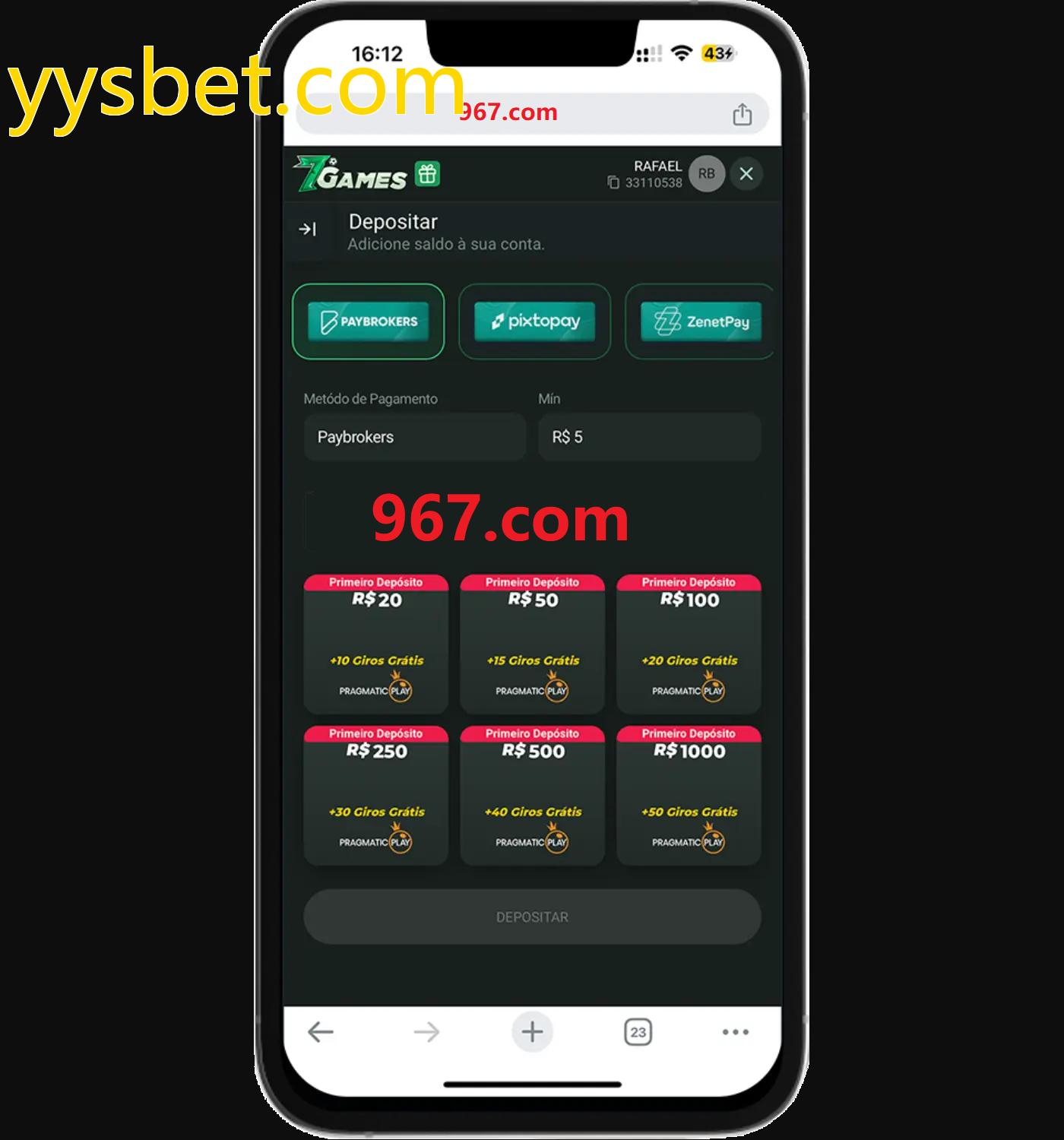 Baixe o aplicativo yysbet.com para jogar a qualquer momento